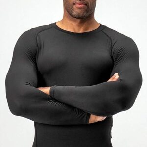 NEVER LOSE Compression Swimming TShirt Full Sleevs for Men